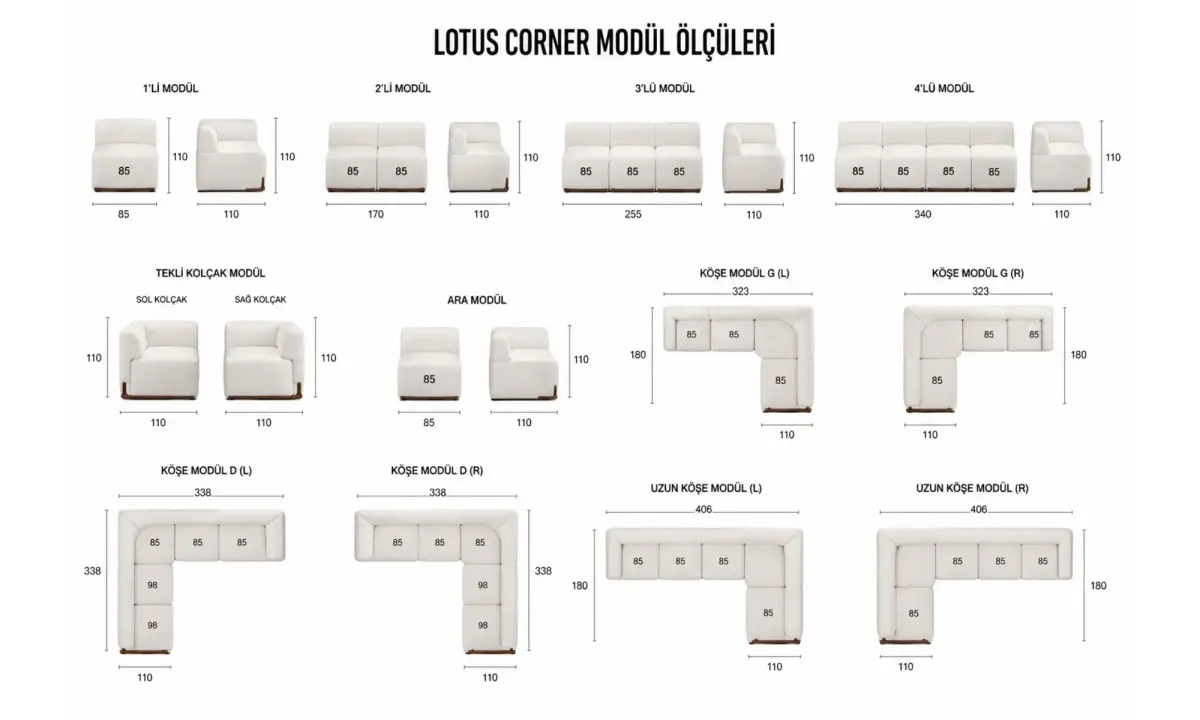 Lotus Köşe Takımı